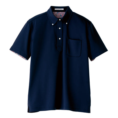 メンズポロシャツ(花柄 B) | メンズ | 1枚 | FB5025M | ネイビー