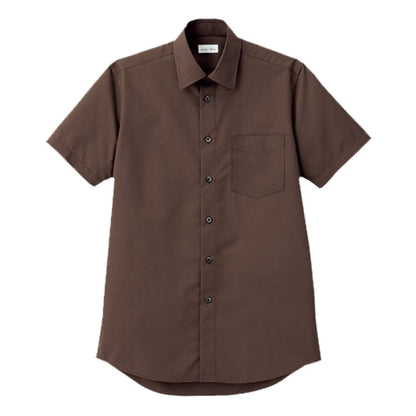 メンズレギュラーカラー半袖シャツ | メンズ | 1枚 | FB5041M | ブラウン