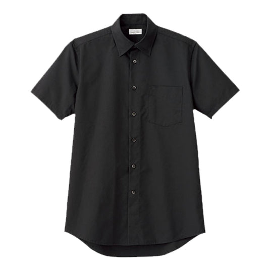 メンズレギュラーカラー半袖シャツ | メンズ | 1枚 | FB5041M | ブラック