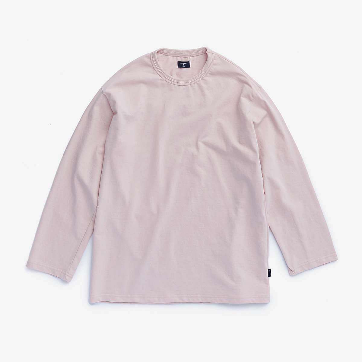 BACK LINE ダブルネック長袖ロングTシャツ | メンズ | 1枚 | WHTTP_BL | PINK