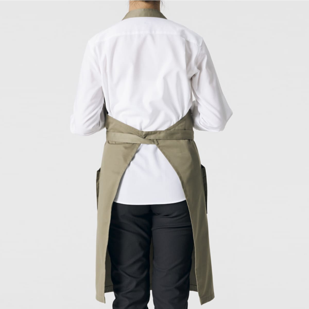 胸当てエプロン | ノベルティ(小物) | 1枚 | FK7193 | カーキ×ベージュ