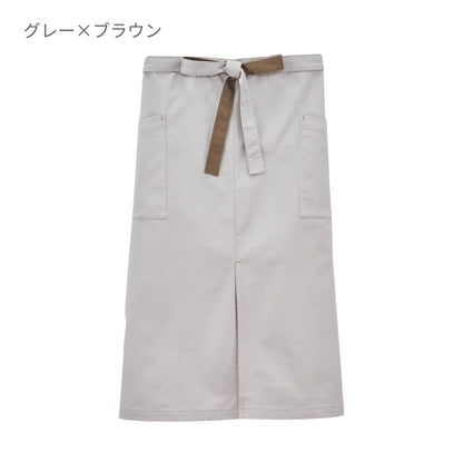 ソムリエエプロン | ノベルティ(小物) | 1枚 | FK7195 | カーキ×ベージュ