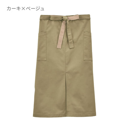 ソムリエエプロン | ノベルティ(小物) | 1枚 | FK7195 | ベージュ×カーキ