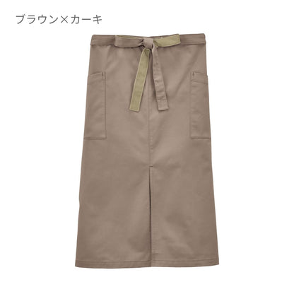 ソムリエエプロン | ノベルティ(小物) | 1枚 | FK7195 | ベージュ×カーキ