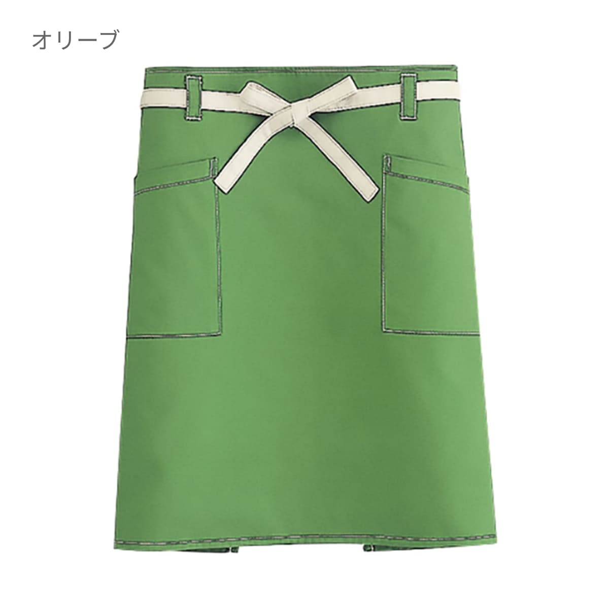 ミドルエプロン | ノベルティ(小物) | 1枚 | FK7197 | オリーブ