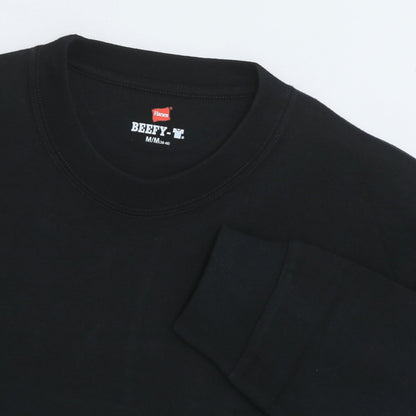 ビーフィーロングスリーブTシャツ BEEFY-T ヘインズ | ビッグサイズ | 1枚 | H5186L | ブラック