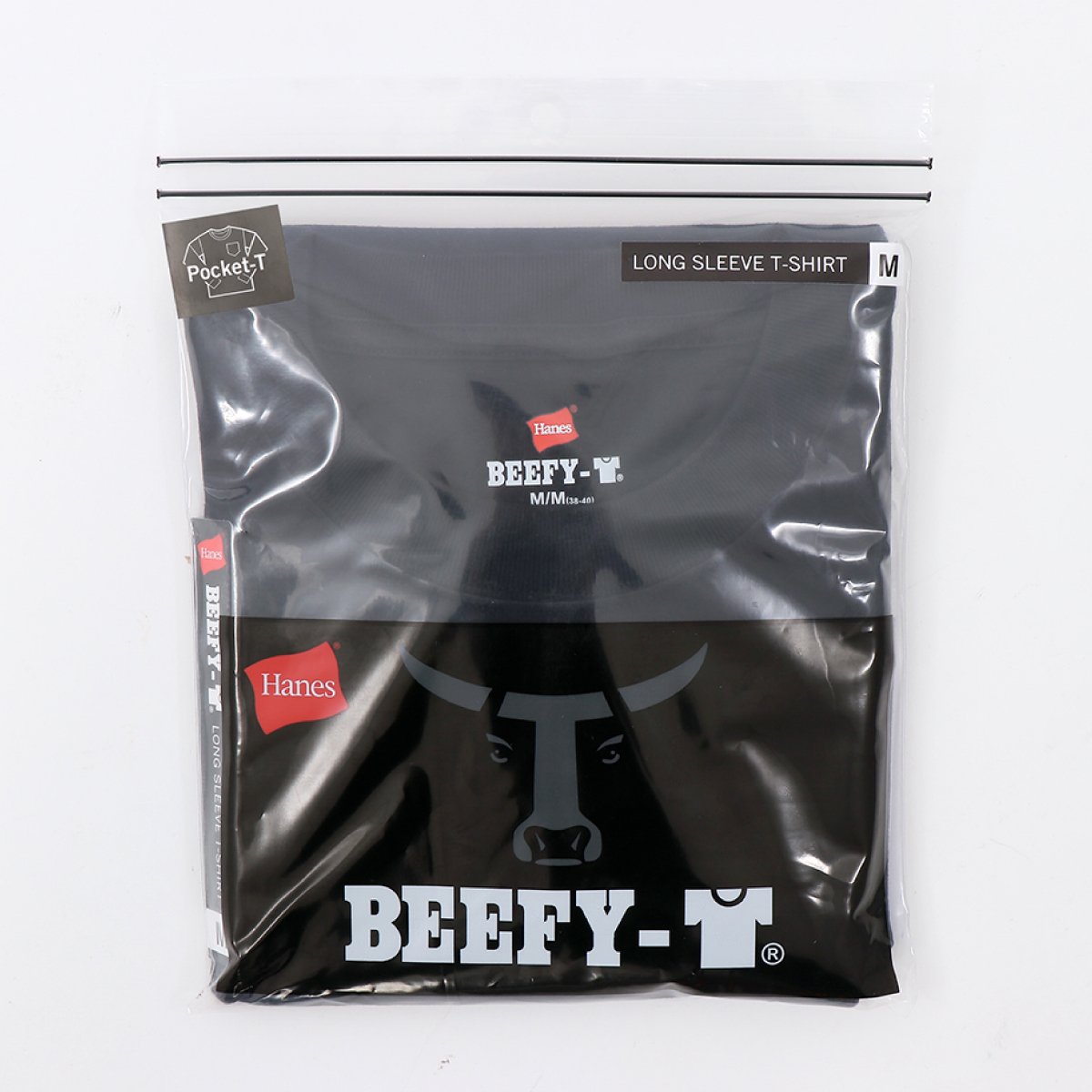 ビーフィーポケットロングスリーブTシャツ BEEFY-T ヘインズ | メンズ | 1枚 | H5196 | ヘザーグレー