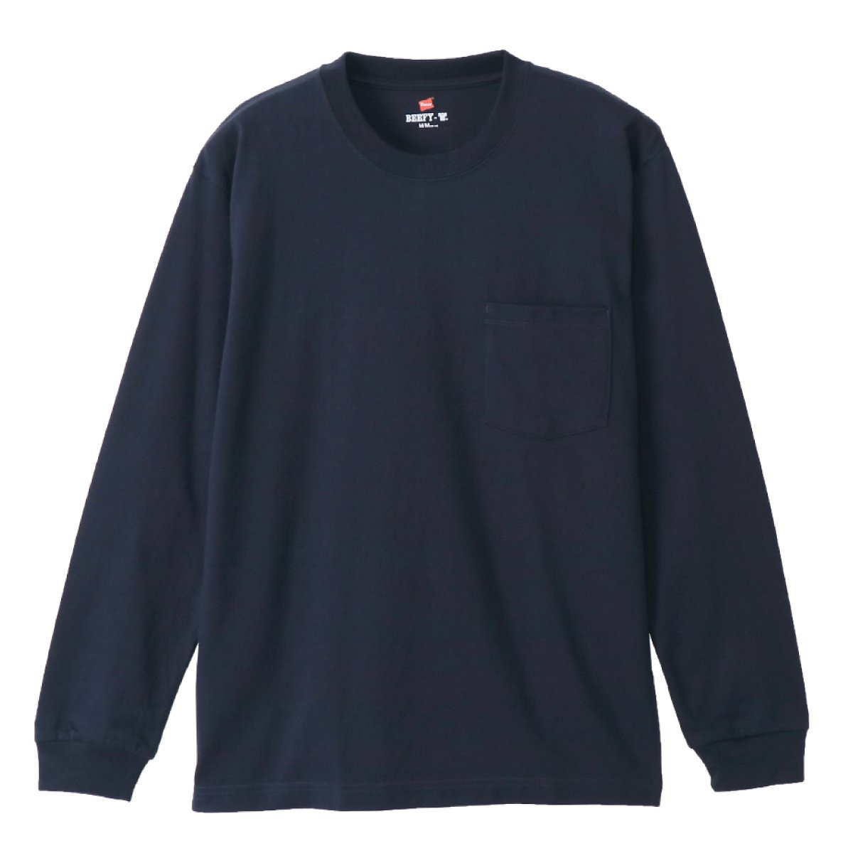 ビーフィーポケットロングスリーブTシャツ BEEFY-T ヘインズ | メンズ | 1枚 | H5196 | ヘザーグレー