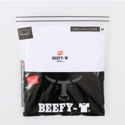 ビーフィーポケットロングスリーブTシャツ BEEFY-T ヘインズ | メンズ | 1枚 | H5196 | ホワイト