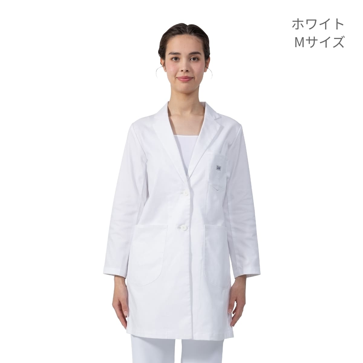 Lee メディカル　レディースコート | メディカルウェア | 1枚 | LMC73001 | ホワイト