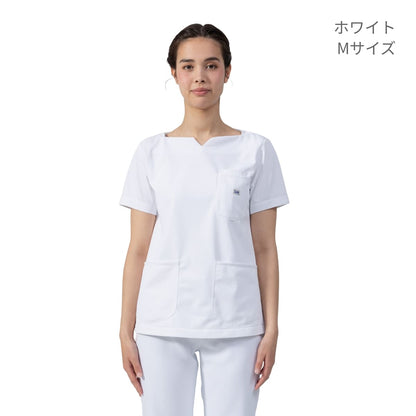 Lee メディカル　レディーススクラブ | メディカルウェア | 1枚 | LMS43001 | ホワイト