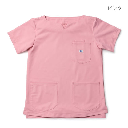 Lee メディカル　レディーススクラブ | メディカルウェア | 1枚 | LMS43001 | ピンク