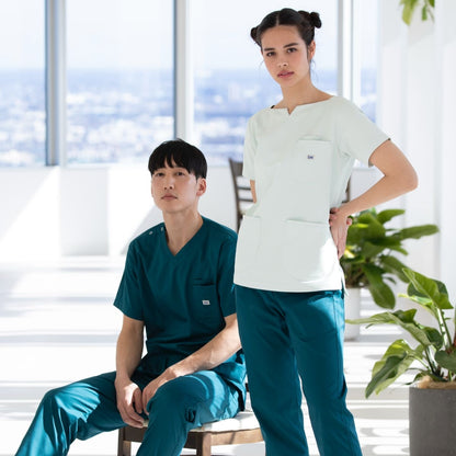 Lee メディカル　レディーススクラブ | メディカルウェア | 1枚 | LMS43001 | ピンク