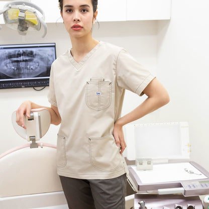 Lee メディカル　ユニセックススクラブ | メディカルウェア | 1枚 | LMS49001 | グリーン