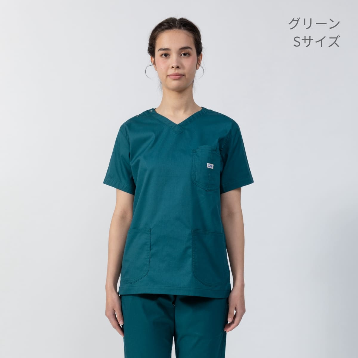 Lee メディカル　ユニセックススクラブ | メディカルウェア | 1枚 | LMS49001 | ベージュ