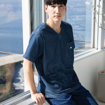 Lee メディカル　ユニセックススクラブ | メディカルウェア | 1枚 | LMS49002 | ブルー