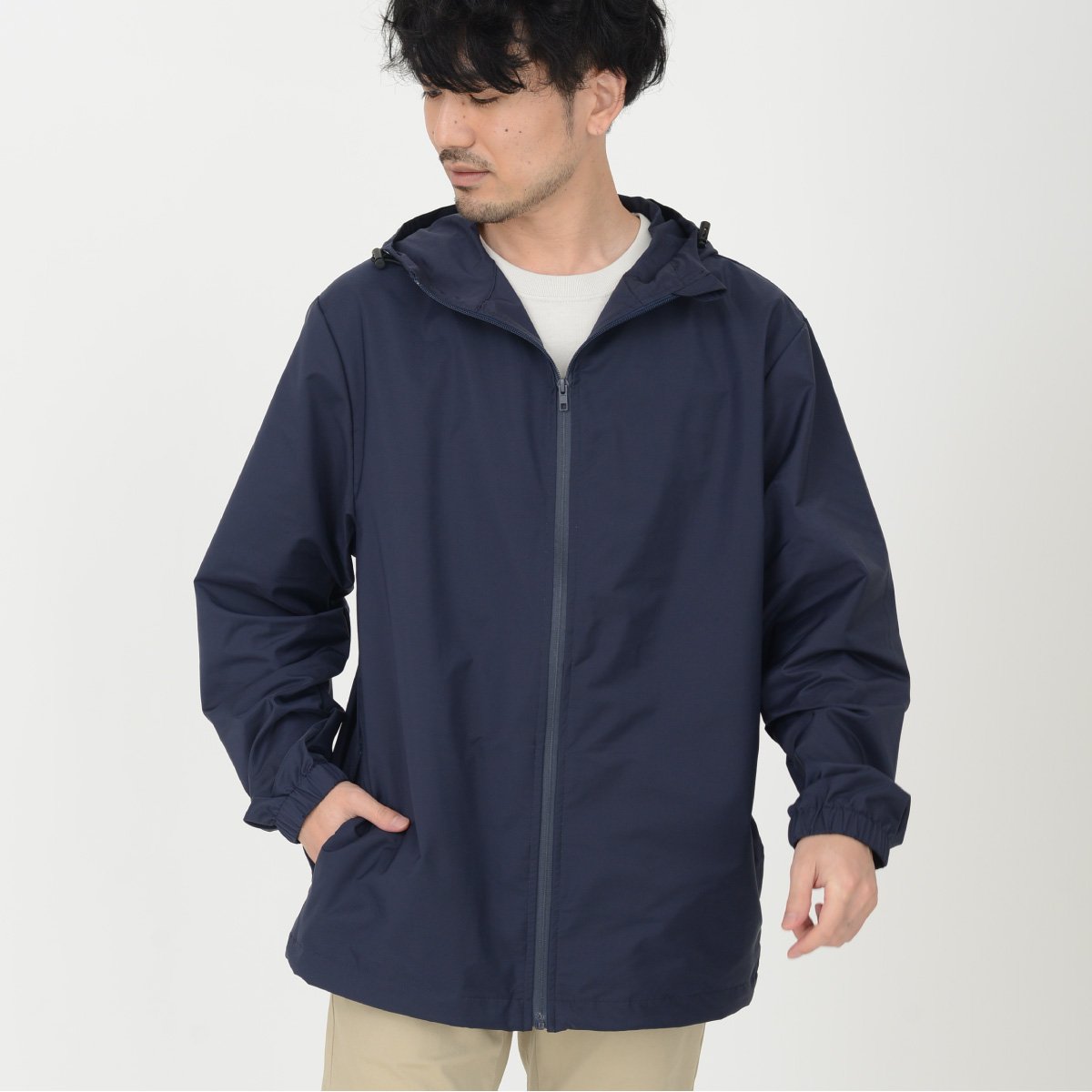 ストレッチフードジャケット | メンズ | 1枚 | MJ0080 | ネイビー