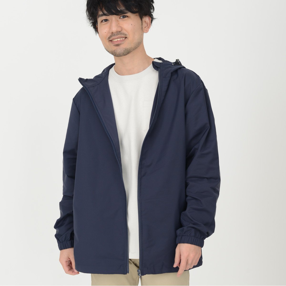 ストレッチフードジャケット | メンズ | 1枚 | MJ0080 | ネイビー