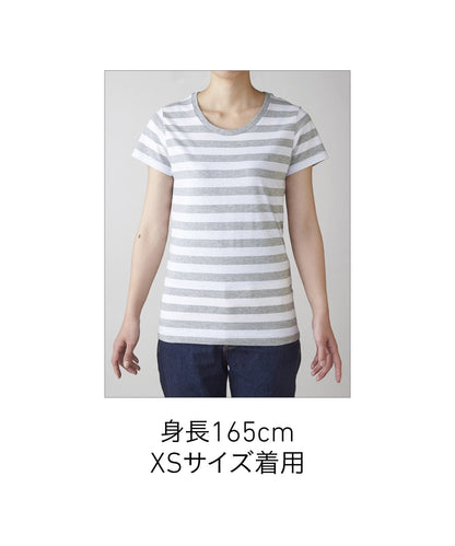 ウィメンズボーダーTシャツ | レディース | 1枚 | SBT-126 | ホワイト×ブラック