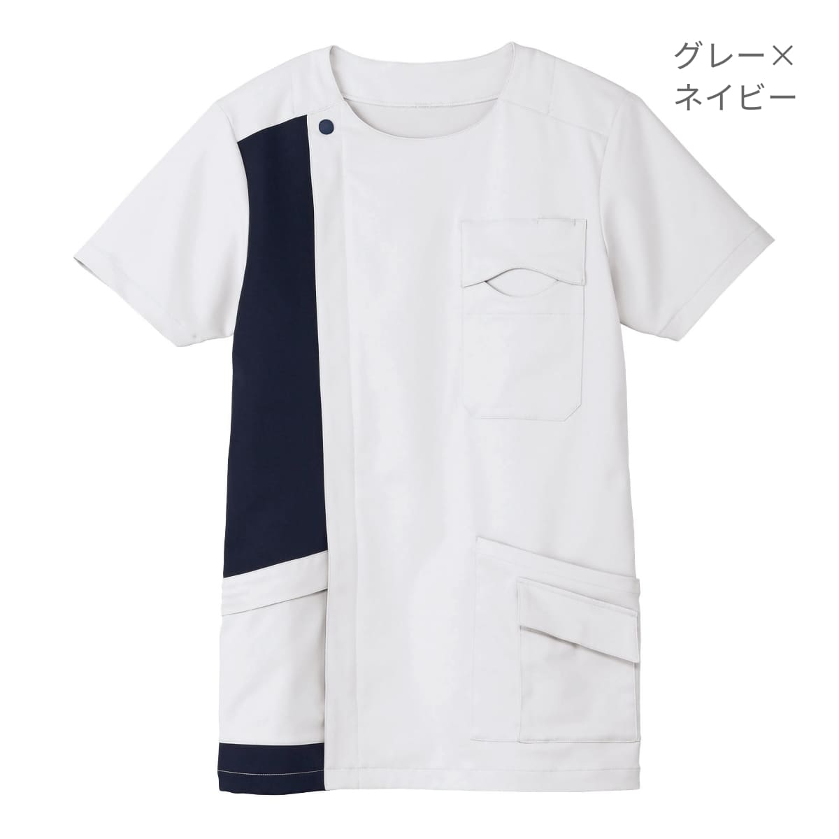 ユニセックススクラブ | メディカルウェア | 1枚 | TB4503U | ベージュ×ネイビー
