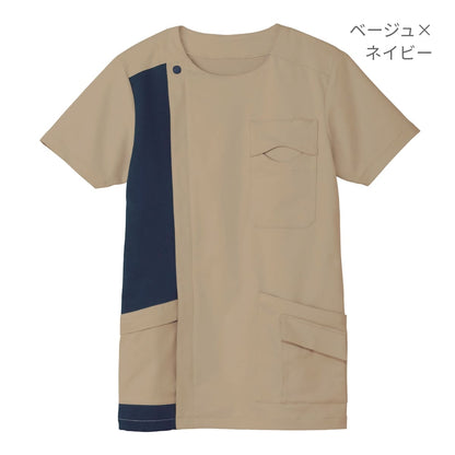 ユニセックススクラブ | メディカルウェア | 1枚 | TB4503U | ターコイズ×ネイビー