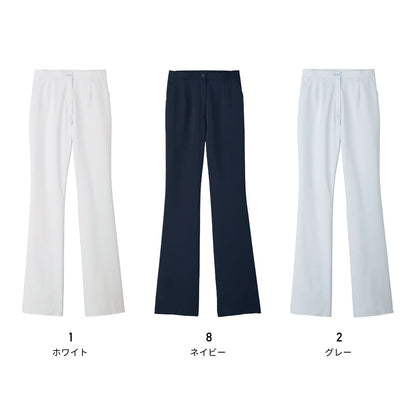 レディースブーツカットパンツ | メディカルウェア | 1枚 | TP6300L | ホワイト