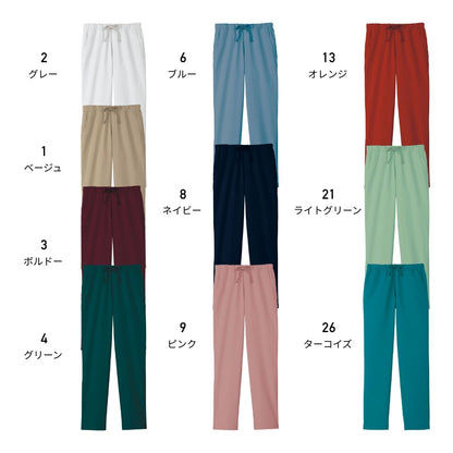 ユニセックススクラブパンツ | メディカルウェア | 1枚 | TP6802U | ボルドー