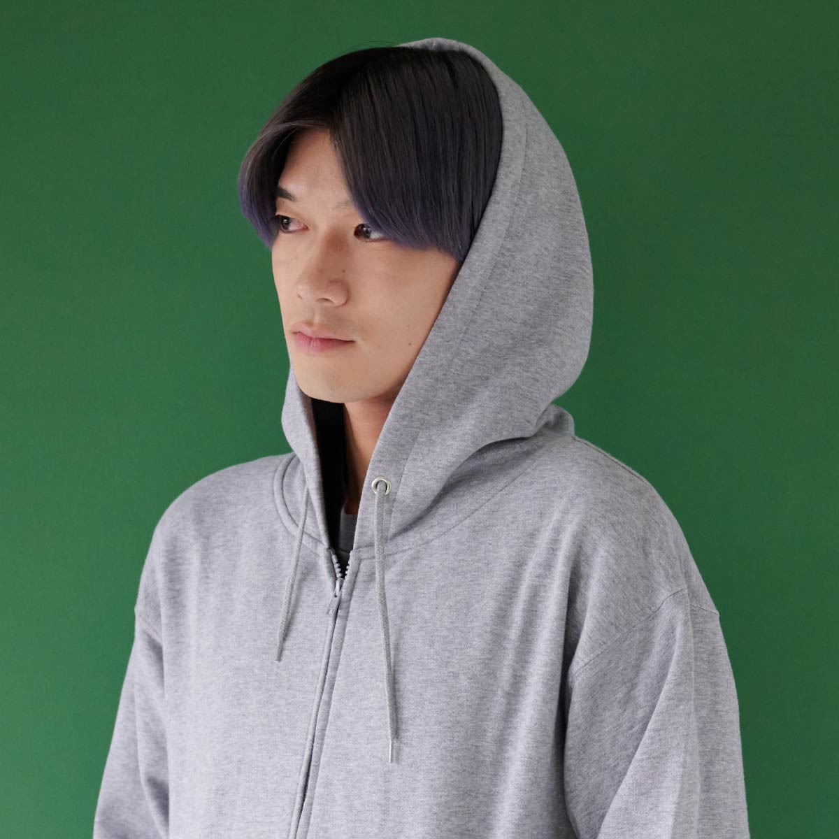 レギュラージップパーカー 10.0oz | メンズ | 1枚 | tsm605s | ヘザーグレー