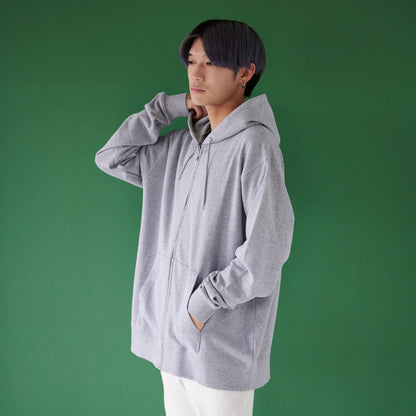 レギュラージップパーカー 10.0oz | メンズ | 1枚 | tsm605s | ヘザーグレー