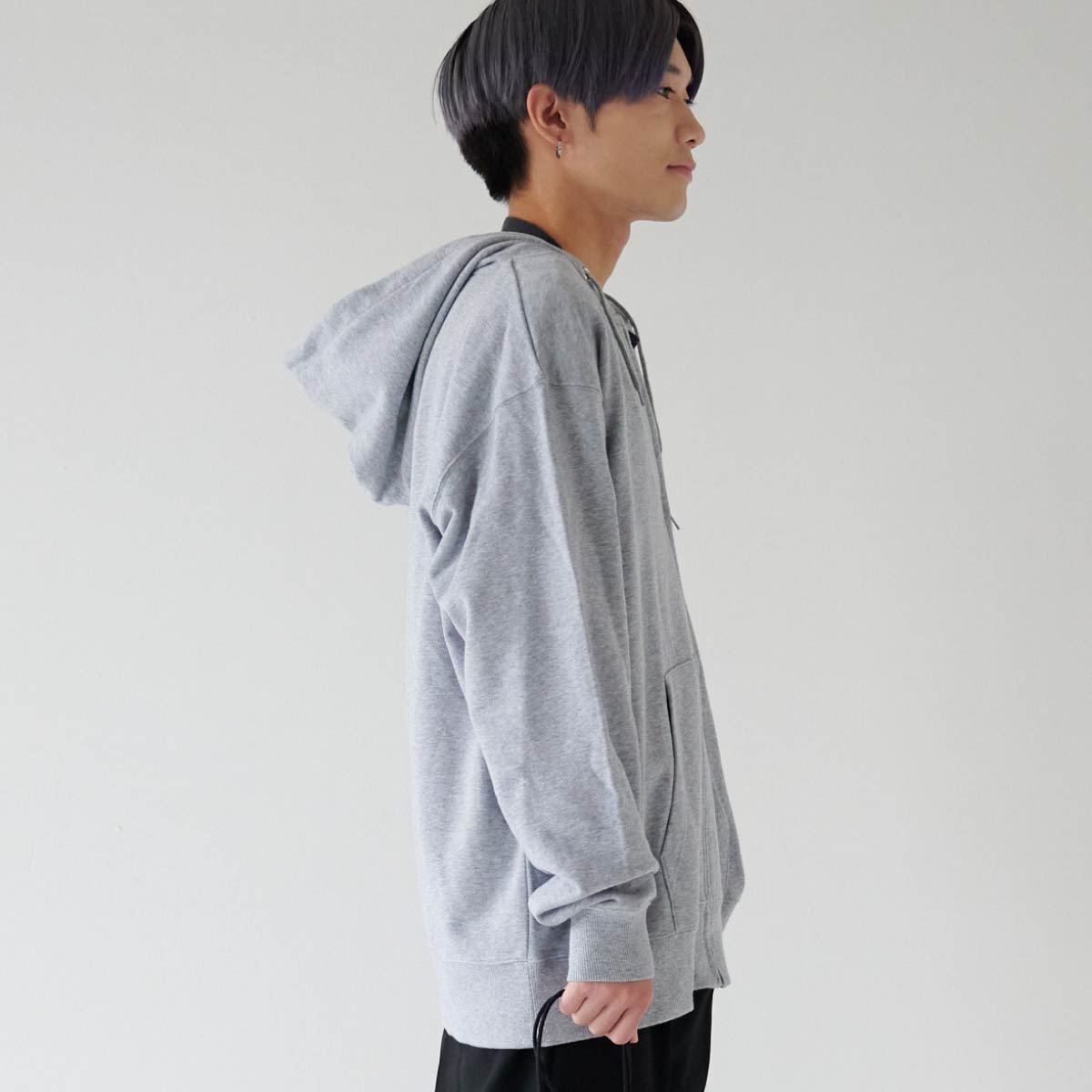 レギュラージップパーカー 10.0oz | メンズ | 1枚 | tsm605s | ヘザーグレー