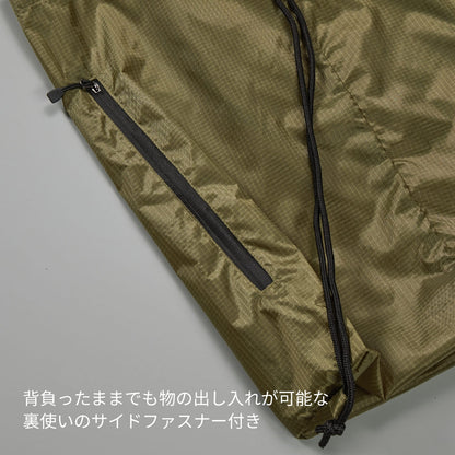 ライトナイロン リップストップ ジムサック | ノベルティ(小物) | 1枚 | 1419-01 | ブラック