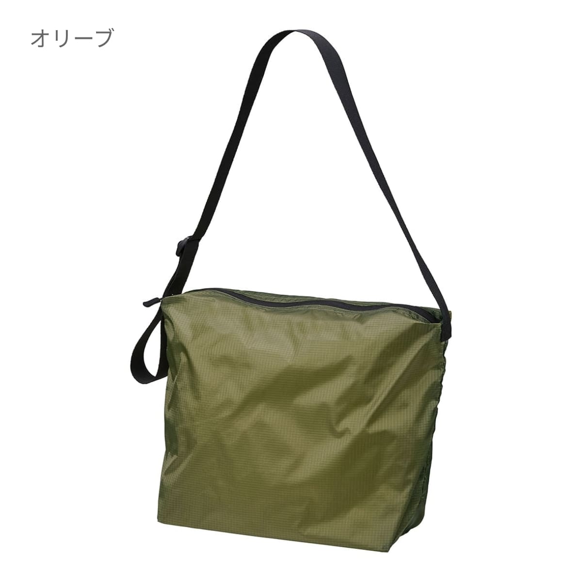 ライトナイロン リップストップ ショルダーバッグ | ノベルティ(小物) | 1枚 | 1421-01 | オリーブ