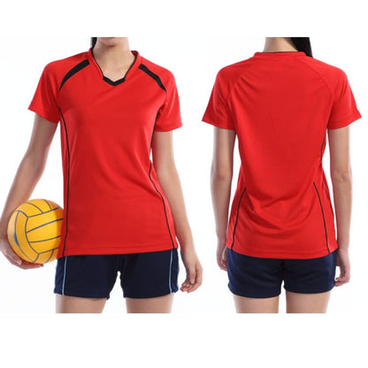 【送料無料】ウィメンズバレーボールシャツ | ユニフォーム | 1枚 | P1620 | レッド×ブラック