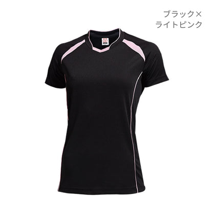 【送料無料】ウィメンズバレーボールシャツ | ユニフォーム | 1枚 | P1620 | ネイビー×サックス