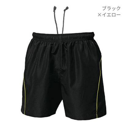 【送料無料】バレーボールパンツ | ユニフォーム | 1枚 | P1680 | ブラック×イエロー