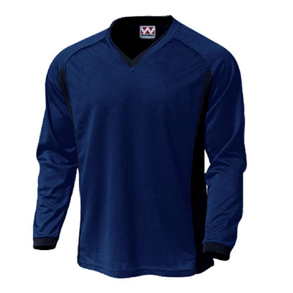 【送料無料】ベーシックロングスリーブサッカーシャツ | ユニフォーム | 1枚 | P1930 | グリーン