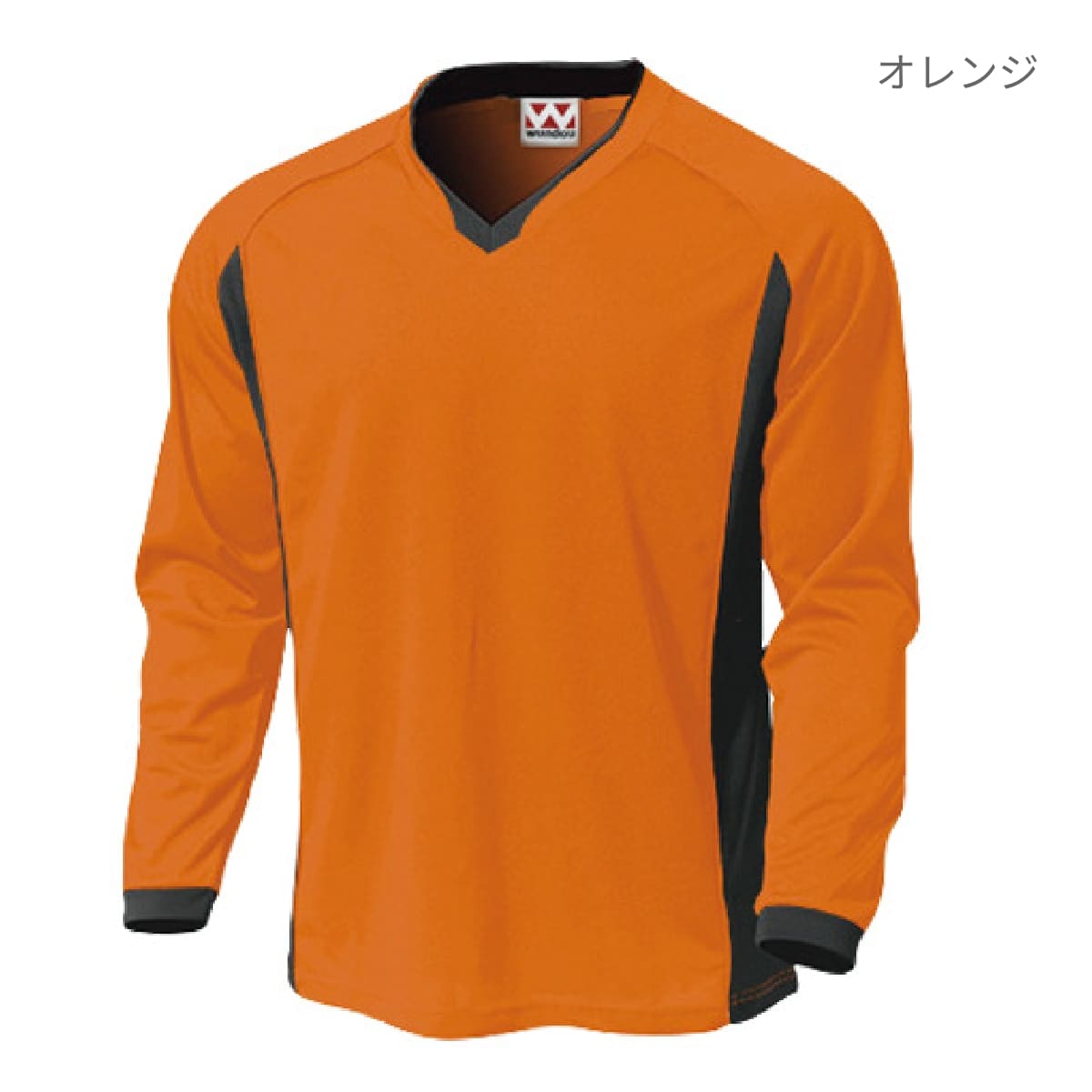 【送料無料】ベーシックロングスリーブサッカーシャツ | ユニフォーム | 1枚 | P1930 | ネイビー