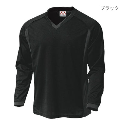 【送料無料】ベーシックロングスリーブサッカーシャツ | ユニフォーム | 1枚 | P1930 | グリーン