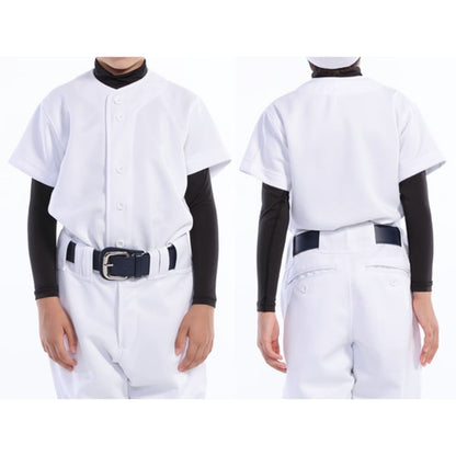 【送料無料】ベーシックベースボールシャツ | ユニフォーム | 1枚 | P2700 | ホワイト