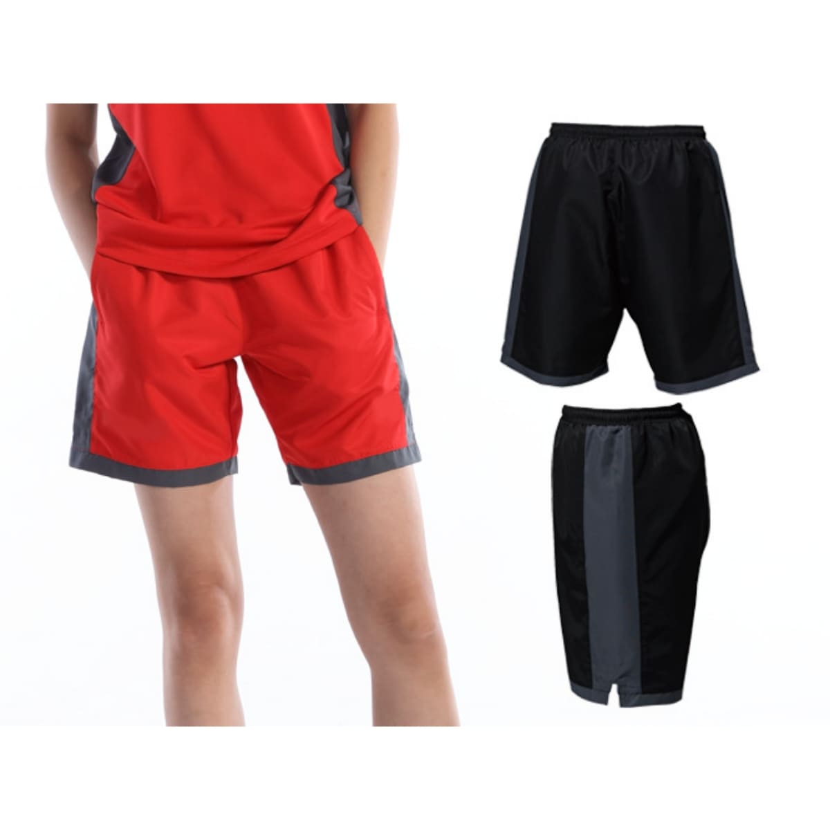 【送料無料】バトミントンパンツ | ユニフォーム | 1枚 | P3680 | レッド