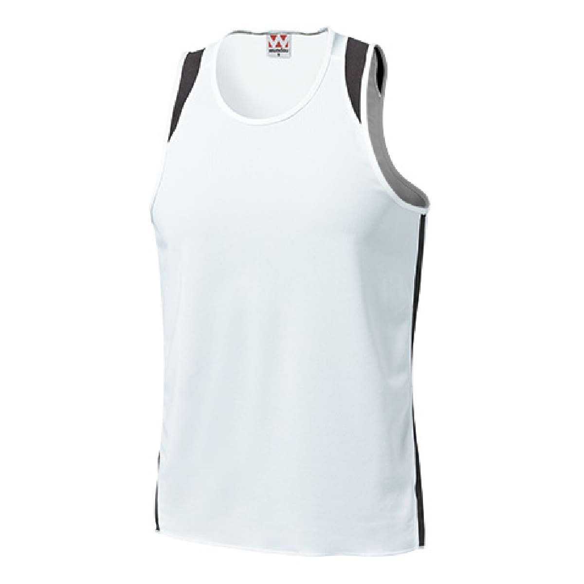 【送料無料】ランニングシャツ | ユニフォーム | 1枚 | P5510 | ホワイト×ブラック