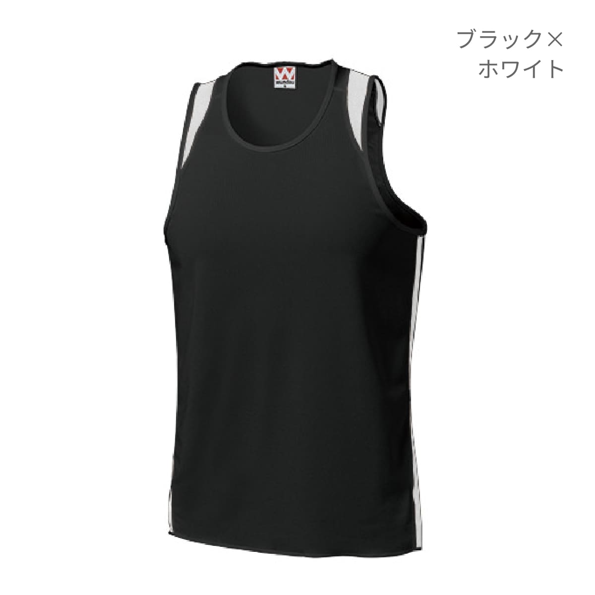 【送料無料】ランニングシャツ | ユニフォーム | 1枚 | P5510 | ホワイト×ブラック