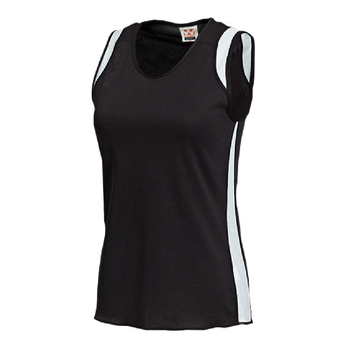 【送料無料】ウィメンズランニングシャツ | ユニフォーム | 1枚 | P5520 | ブラック×ホワイト