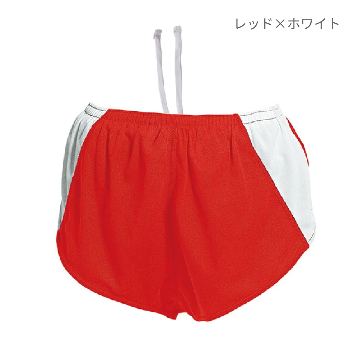 【送料無料】ウィメンズランニングパンツ | ユニフォーム | 1枚 | P5590 | ブラック×ホワイト