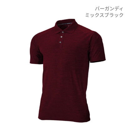 【送料無料】フィットネスポロシャツ | ユニフォーム | 1枚 | P715 | ピンクカーネーションミックスブラック