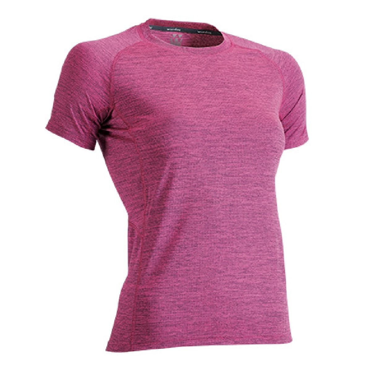 【送料無料】ウィメンズフィットネスTシャツ | ユニフォーム | 1枚 | P720 | バーガンディミックスブラック