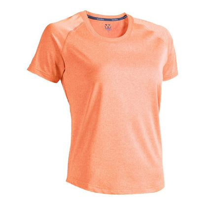 【送料無料】ウィメンズフィットネスストレッチTシャツ | ユニフォーム | 1枚 | P820 | ブラックミックスホワイト