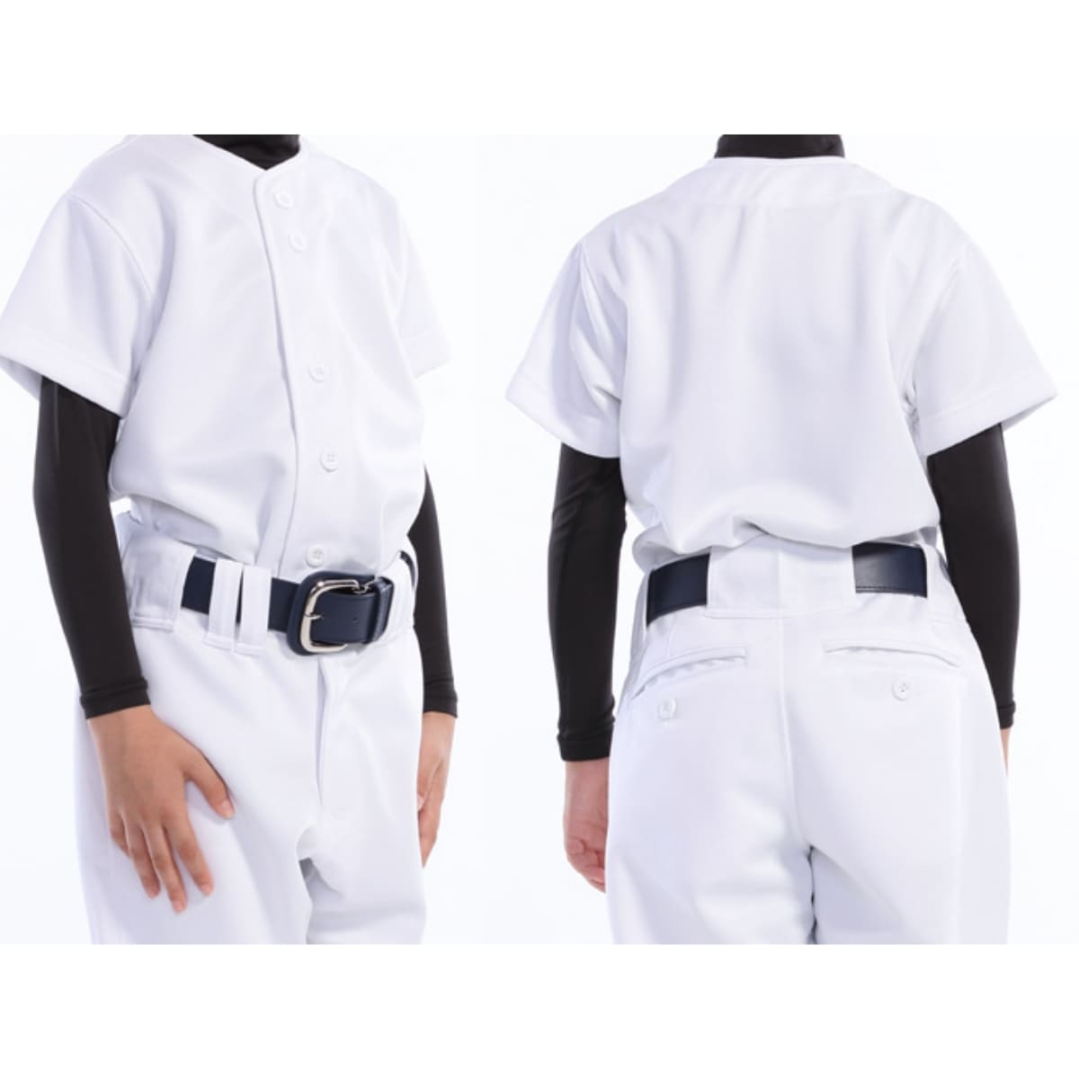 【送料無料】ベースボールベルト | ユニフォーム | 1枚 | P90 | ホワイト