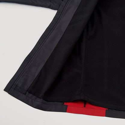 裏トリコットブレーカージャケット | ユニフォーム | 1枚 | P6700 | ブラック×ダークレッド